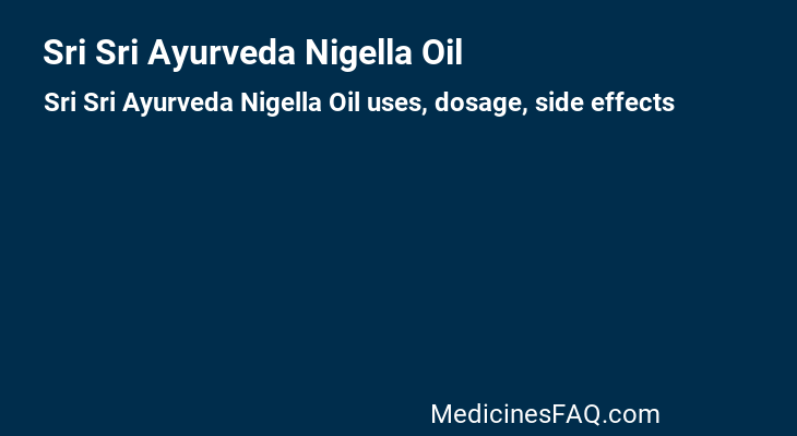 Sri Sri Ayurveda Nigella Oil