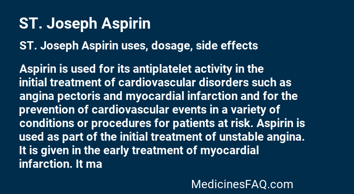 ST. Joseph Aspirin