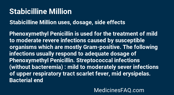 Stabicilline Million