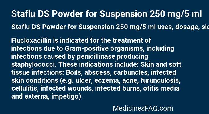 Staflu DS Powder for Suspension 250 mg/5 ml