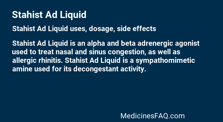 Stahist Ad Liquid