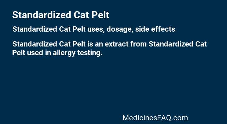 Standardized Cat Pelt