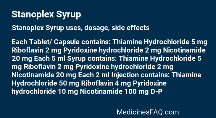 Stanoplex Syrup