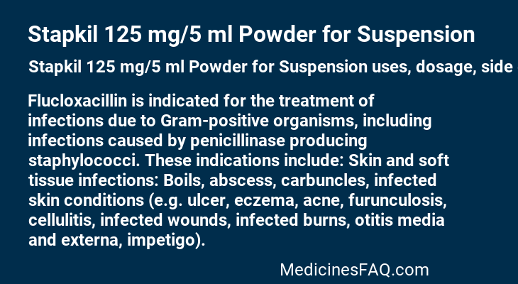 Stapkil 125 mg/5 ml Powder for Suspension