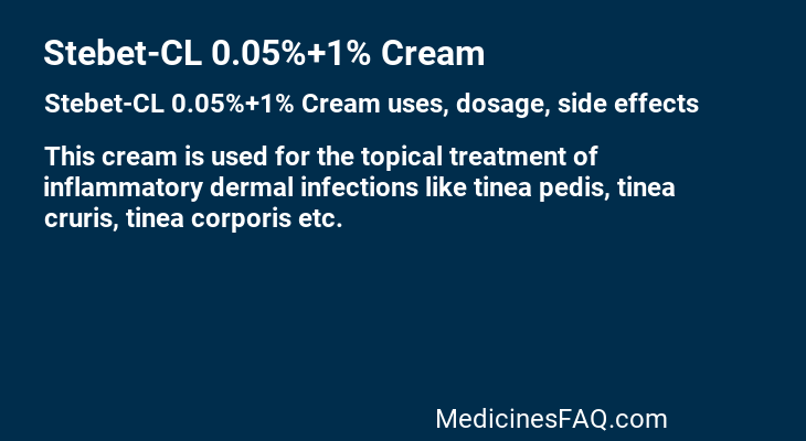 Stebet-CL 0.05%+1% Cream