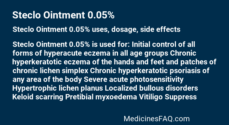Steclo Ointment 0.05%