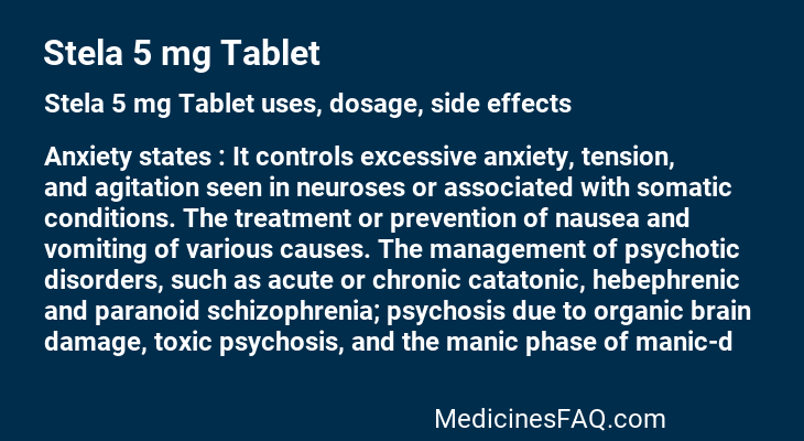 Stela 5 mg Tablet