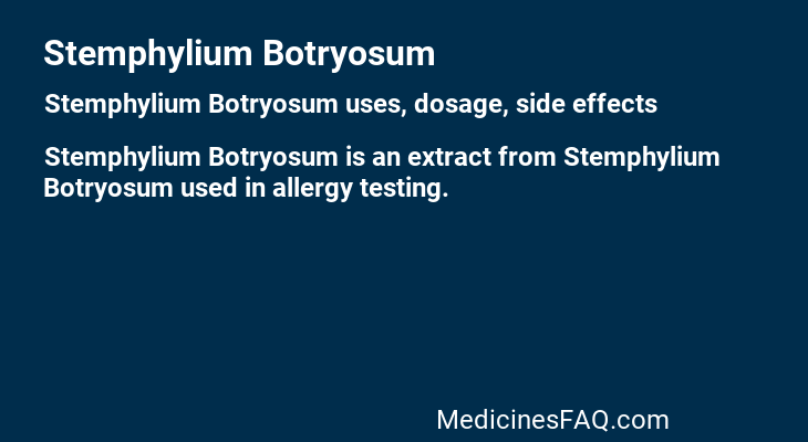 Stemphylium Botryosum