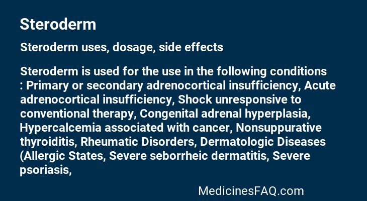 Steroderm