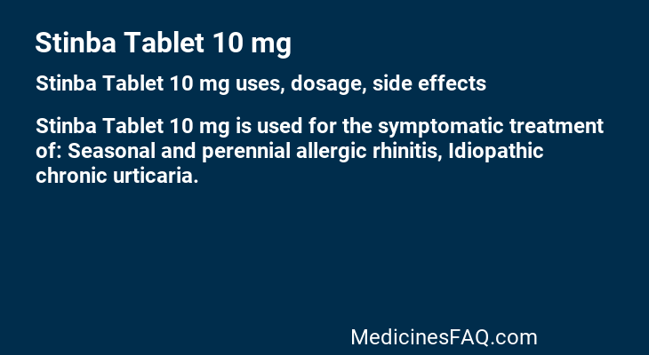 Stinba Tablet 10 mg