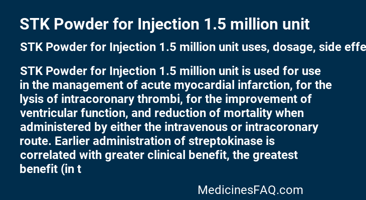 STK Powder for Injection 1.5 million unit