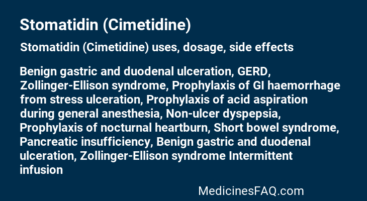 Stomatidin (Cimetidine)