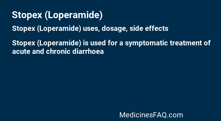 Stopex (Loperamide)