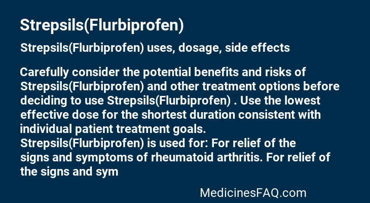 Strepsils(Flurbiprofen)