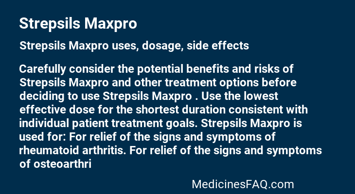 Strepsils Maxpro