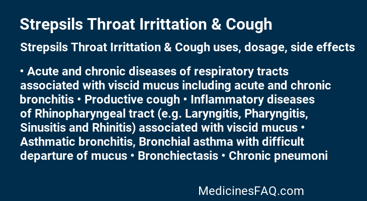 Strepsils Throat Irrittation & Cough