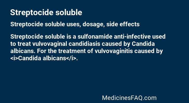 Streptocide soluble