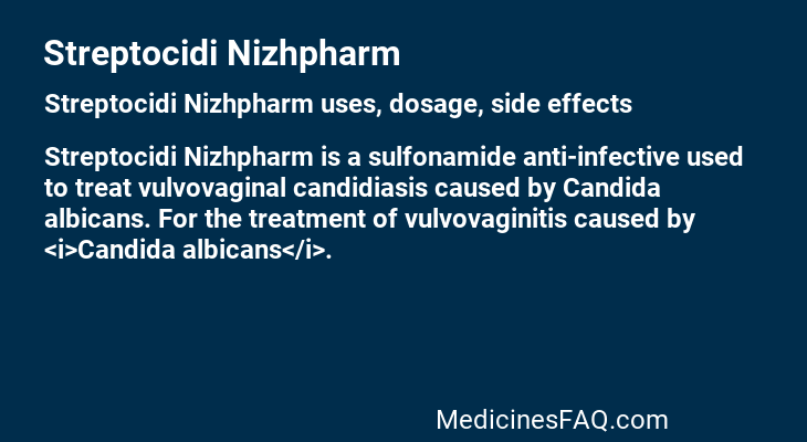 Streptocidi Nizhpharm