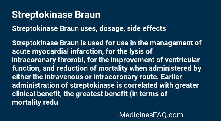 Streptokinase Braun