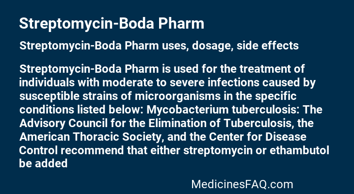 Streptomycin-Boda Pharm