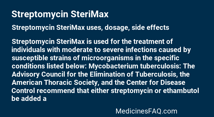 Streptomycin SteriMax