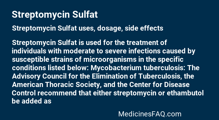 Streptomycin Sulfat
