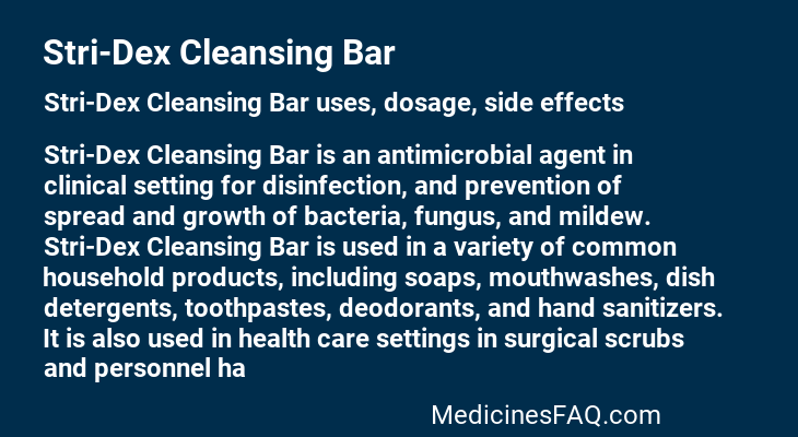 Stri-Dex Cleansing Bar
