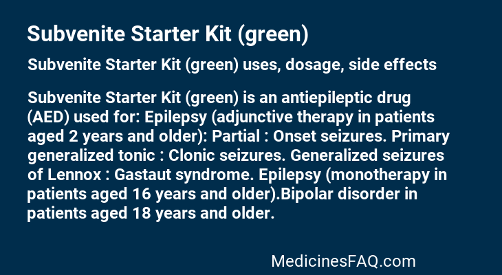 Subvenite Starter Kit (green)