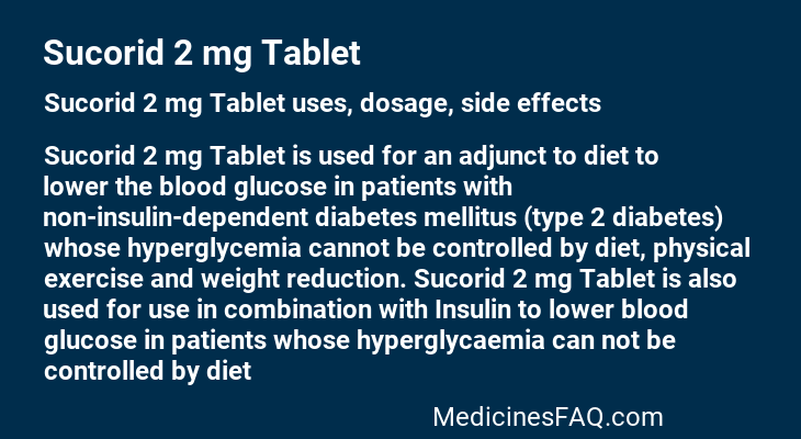 Sucorid 2 mg Tablet