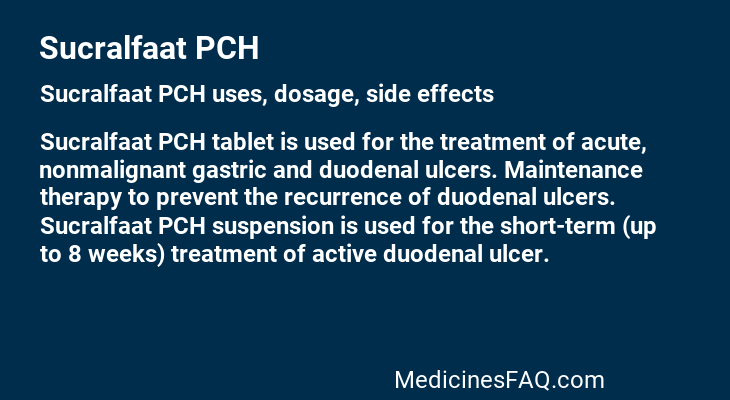 Sucralfaat PCH