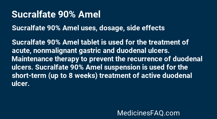 Sucralfate 90% Amel