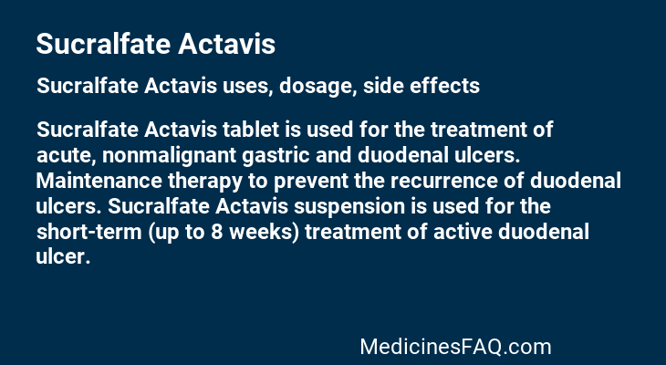 Sucralfate Actavis