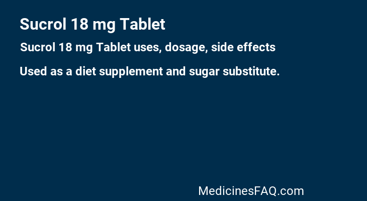 Sucrol 18 mg Tablet