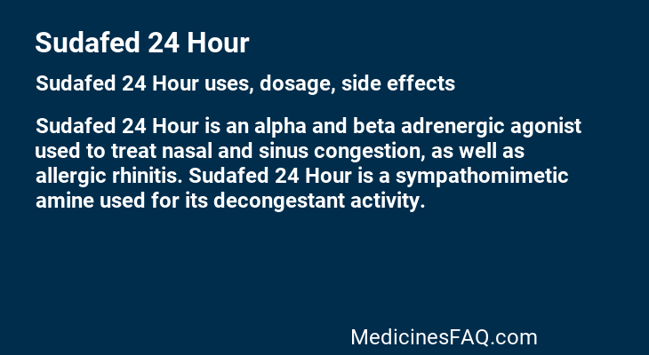 Sudafed 24 Hour