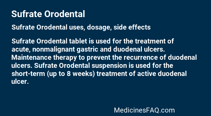 Sufrate Orodental