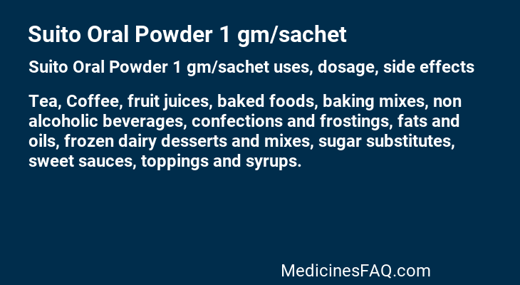 Suito Oral Powder 1 gm/sachet