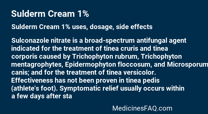 Sulderm Cream 1%