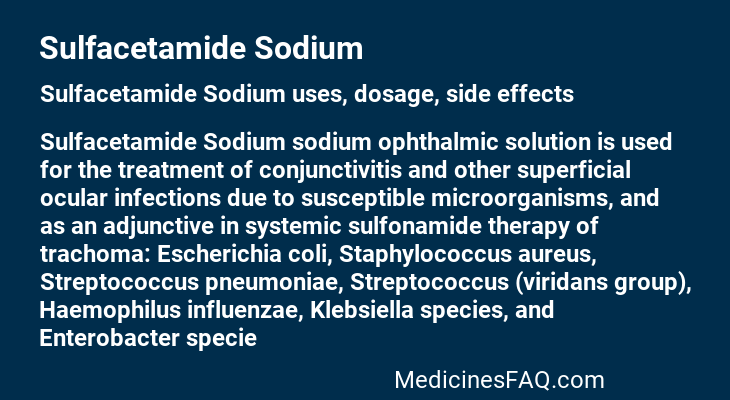 Sulfacetamide Sodium