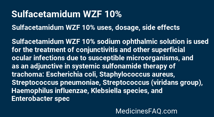 Sulfacetamidum WZF 10%