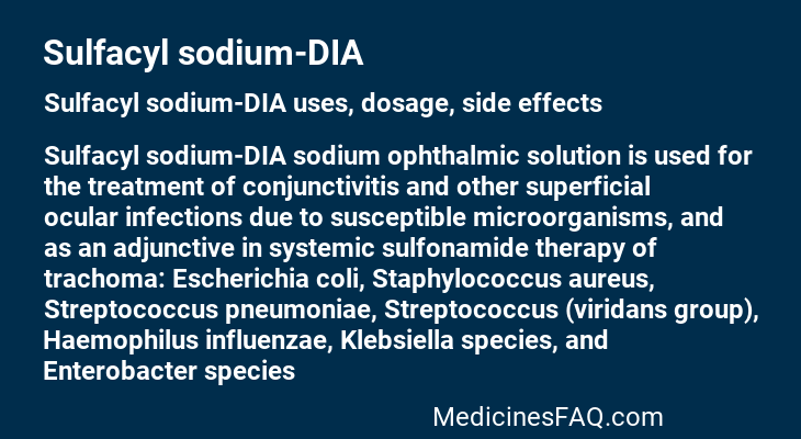 Sulfacyl sodium-DIA
