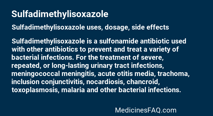 Sulfadimethylisoxazole