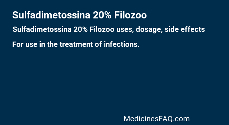 Sulfadimetossina 20% Filozoo