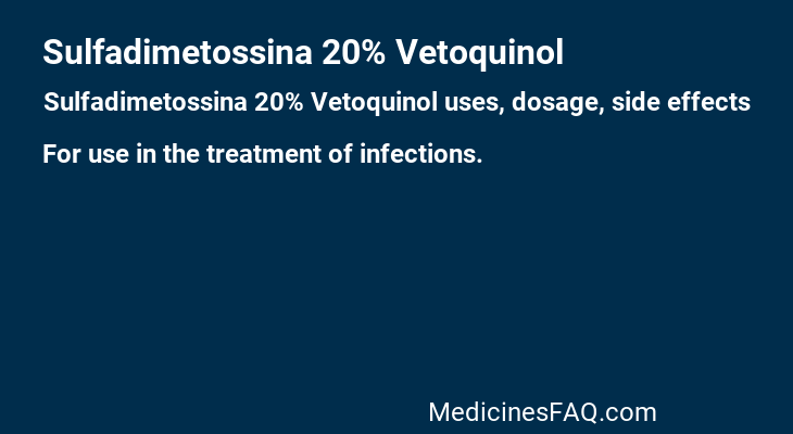Sulfadimetossina 20% Vetoquinol