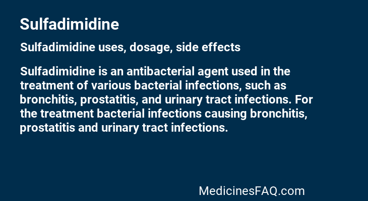 Sulfadimidine