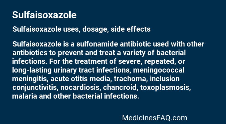 Sulfaisoxazole