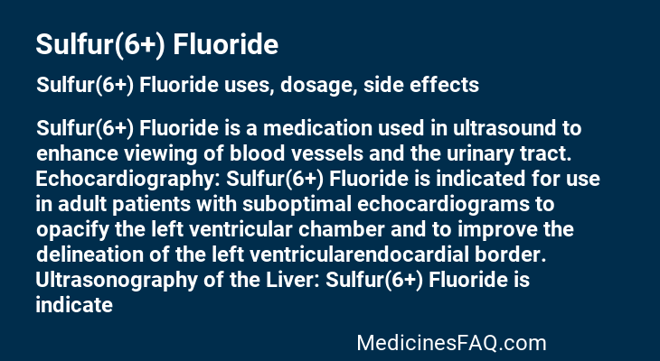 Sulfur(6+) Fluoride
