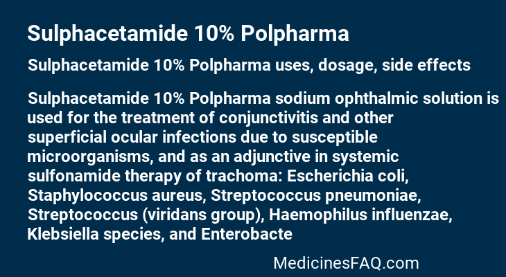 Sulphacetamide 10% Polpharma
