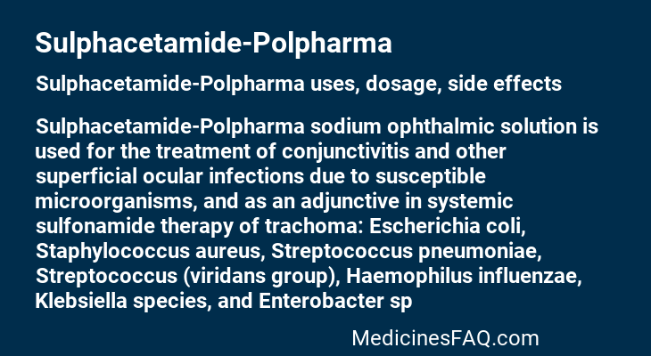 Sulphacetamide-Polpharma