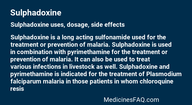 Sulphadoxine