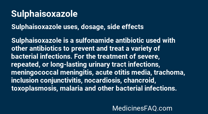 Sulphaisoxazole